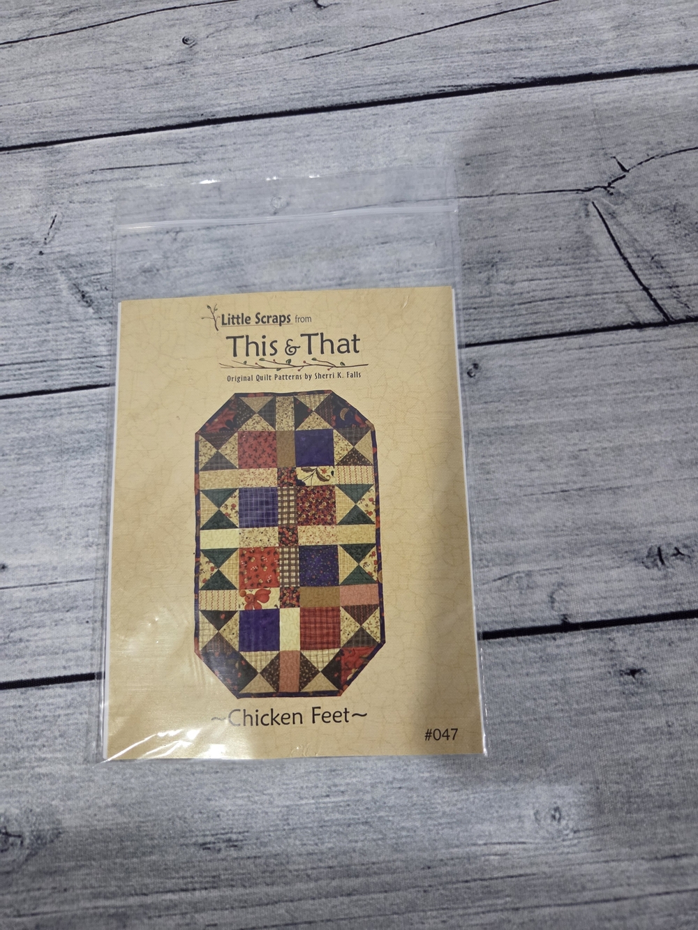Little Scraps from This & That Quilting Pattern Chicken Feet